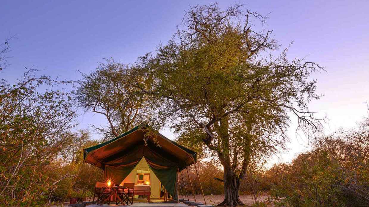 Botswana-Moremi-tuskers-bush-camp-tent Botswana Moremi Game Reserve