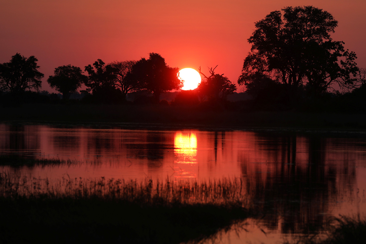 Botswana-Okavango-Delta-Sunset Botswana Delta Okavango