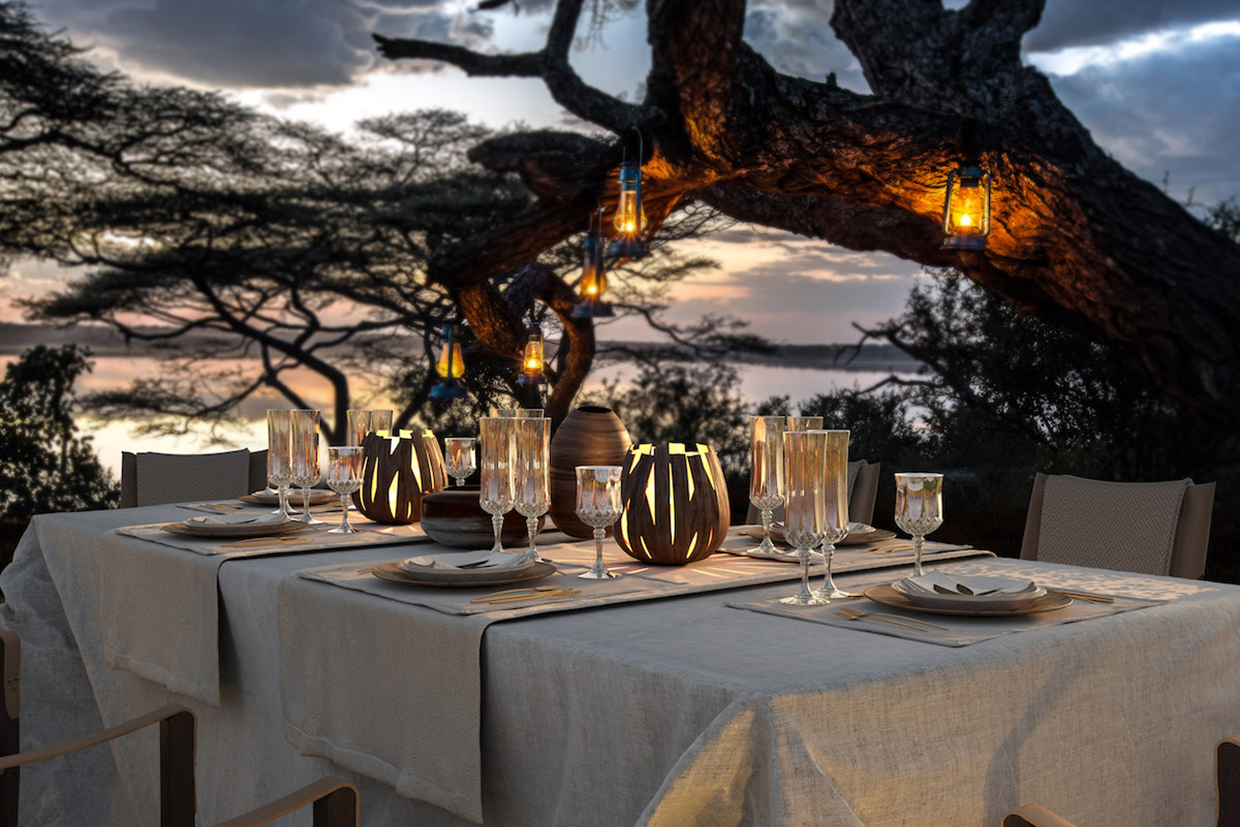 Tanzania-Serengeti-Explorer-Camp-Dining-In-The-Bush Tanzania Serengeti Explorer Camp