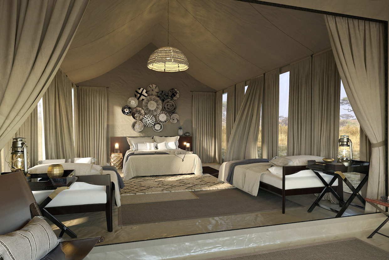 Tanzania-Serengeti-Explorer-Camp-Family-Tent Tanzania Serengeti Explorer Camp