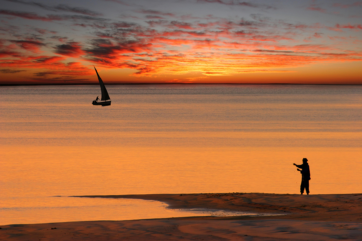Mozambico-Tramonto-Oceano Mozambico Tramonto